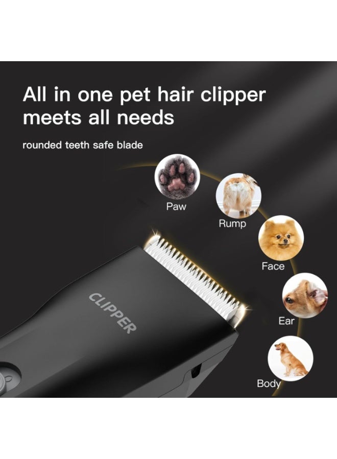 الكلب العناية ، مفيدة وقوية الحيوانات الأليفة الكهربائية قطع الشعر مجموعات الماء اللاسلكية القابلة لإعادة الشحن العناية الحلاقات للكلاب الصغيرة والقطط الأسود - Image 4